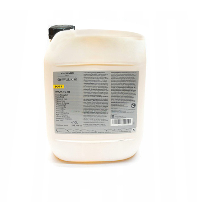 Тормозная жидкость VAG BRAKE FLUID DOT 4, 10л